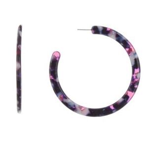 BAUBLEBAR Multi Samanda Resin Hoop Earrings